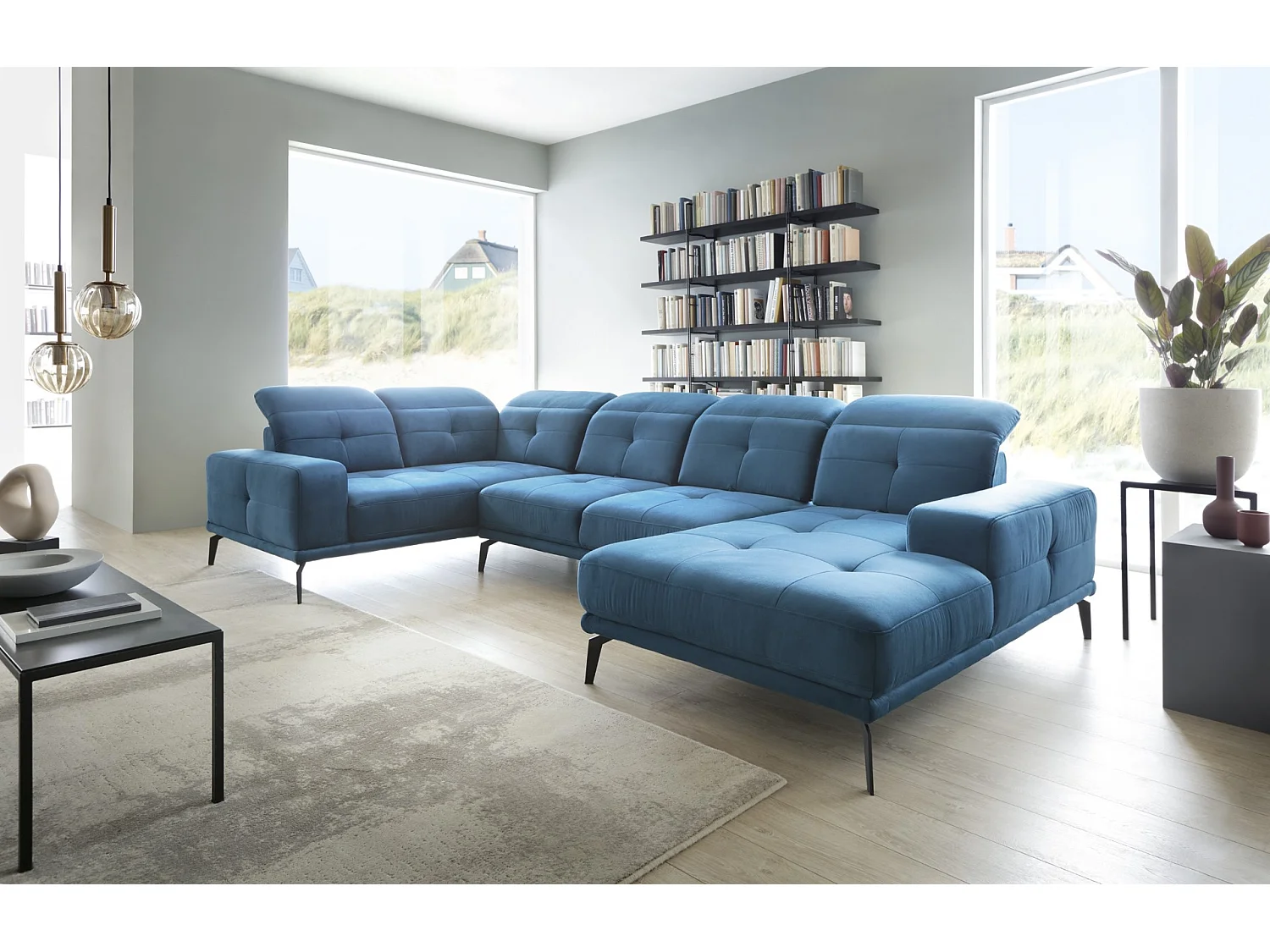 Ecksofa Conrado UL/Stoff-Beige