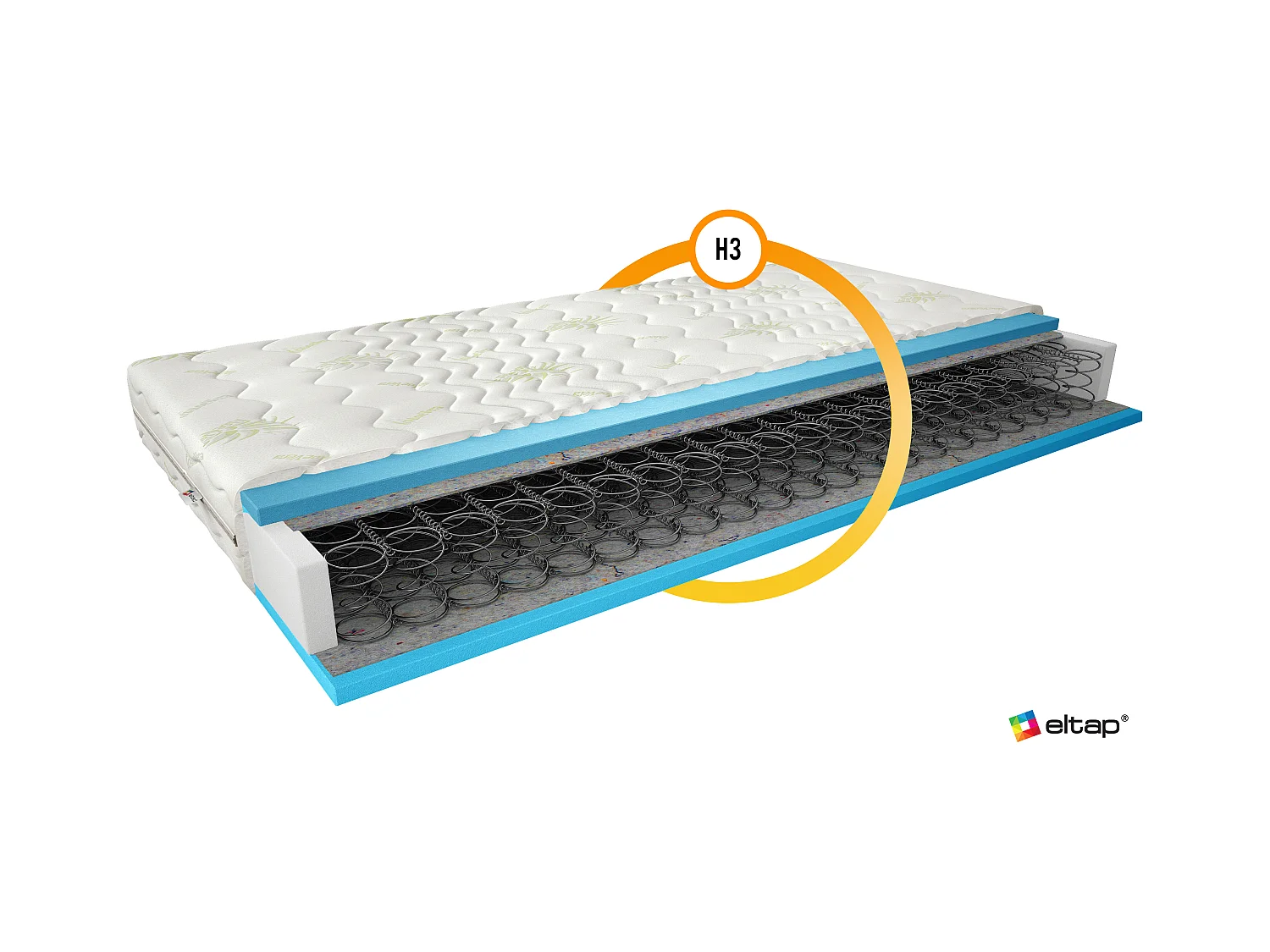 Matratze Melina/90x200/Weiss