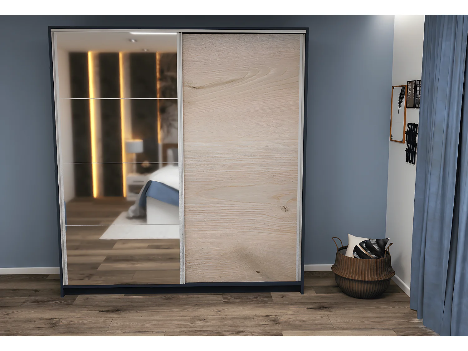 Kleiderschrank Jan L (200cm)