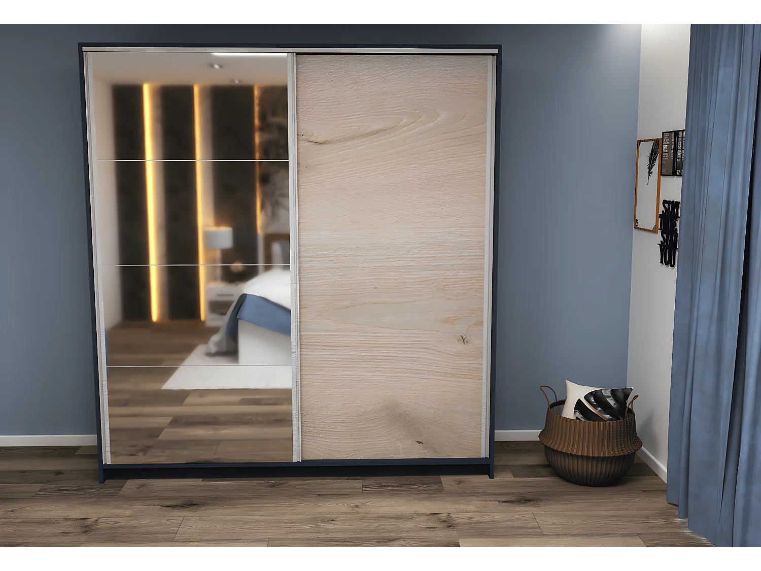 Kleiderschrank Jan L (200cm)