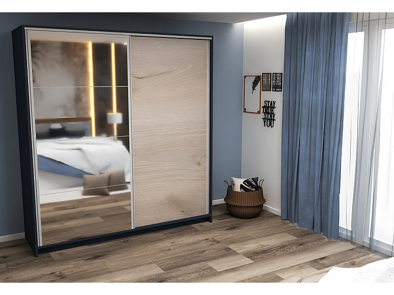 Kleiderschrank Jan L (200cm)