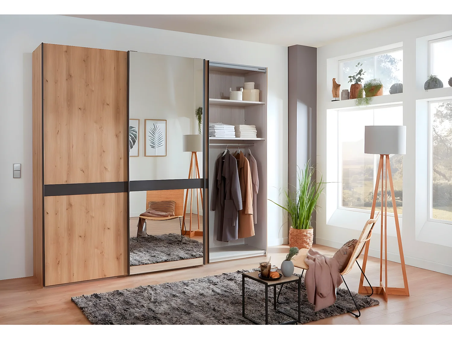 Kleiderschrank Railto (270cm)