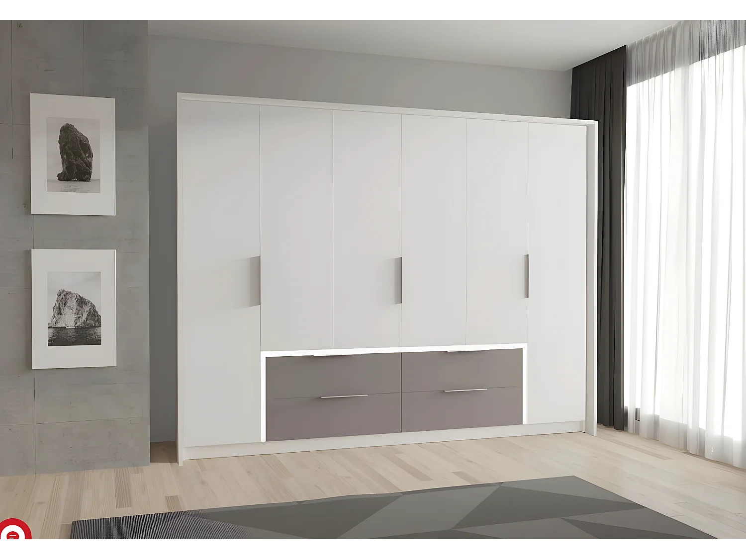 Kleiderschrank Luano (270cm)