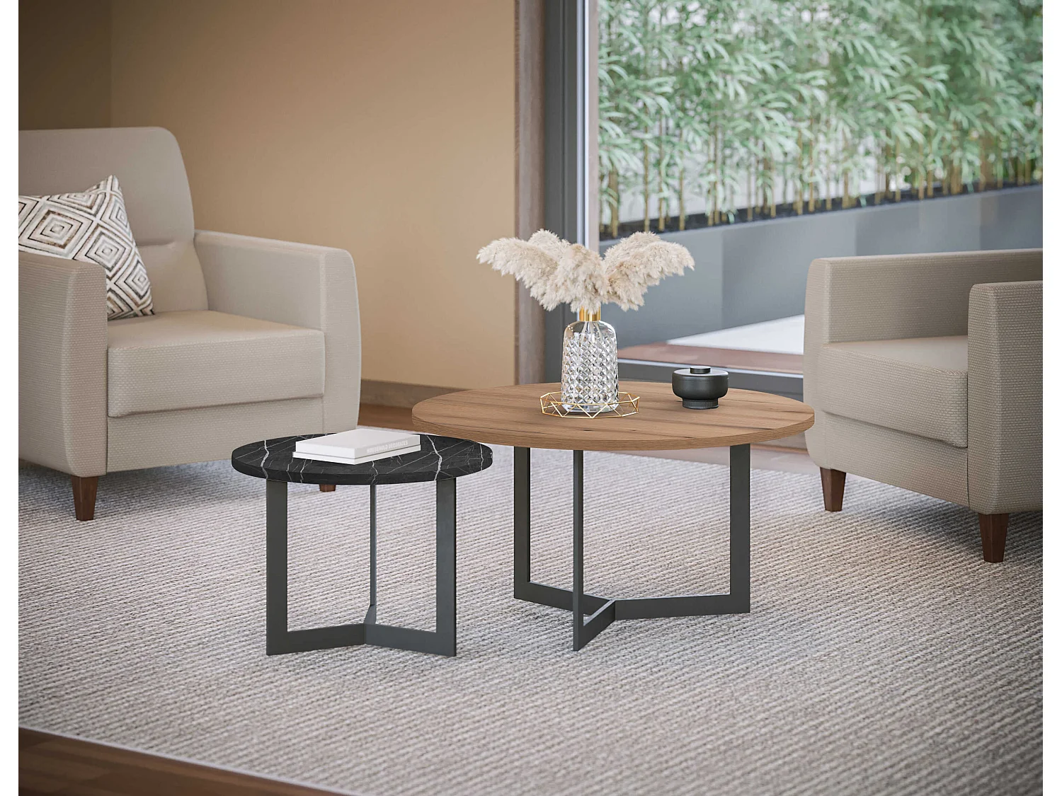 Couchtisch Saturn-Set