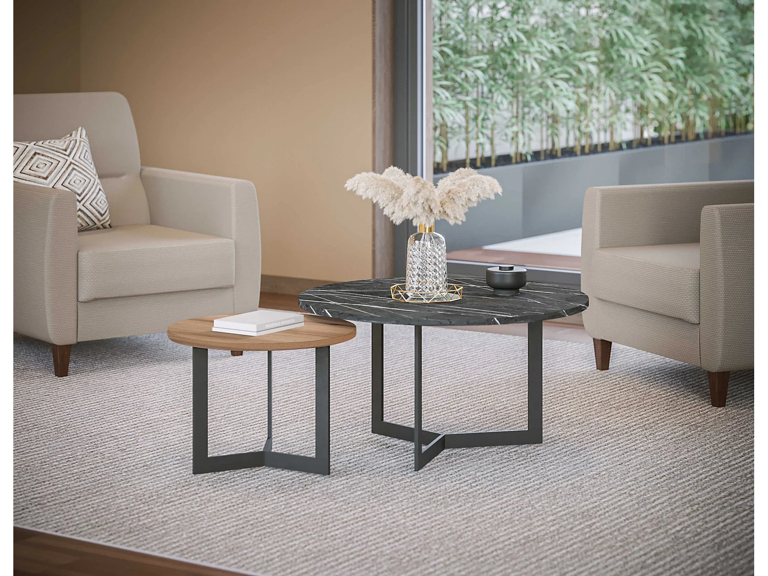 Couchtisch Saturn-Set