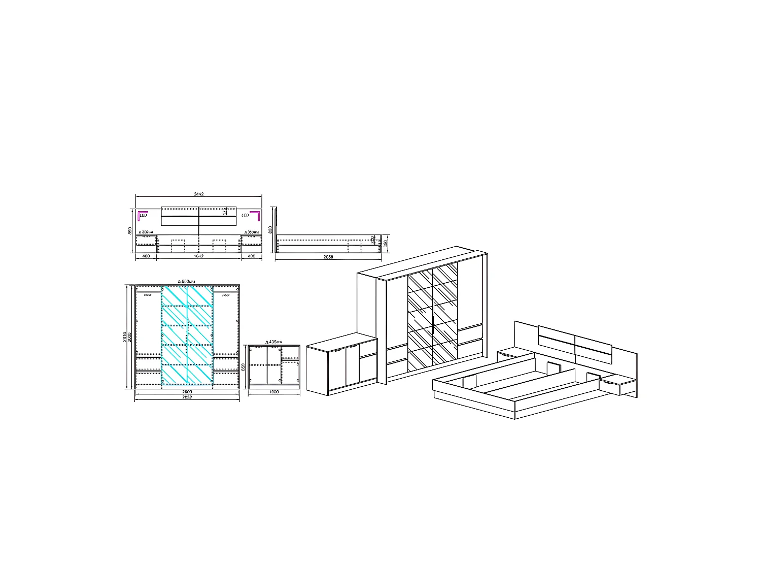 Schlafzimmer Set Vegas