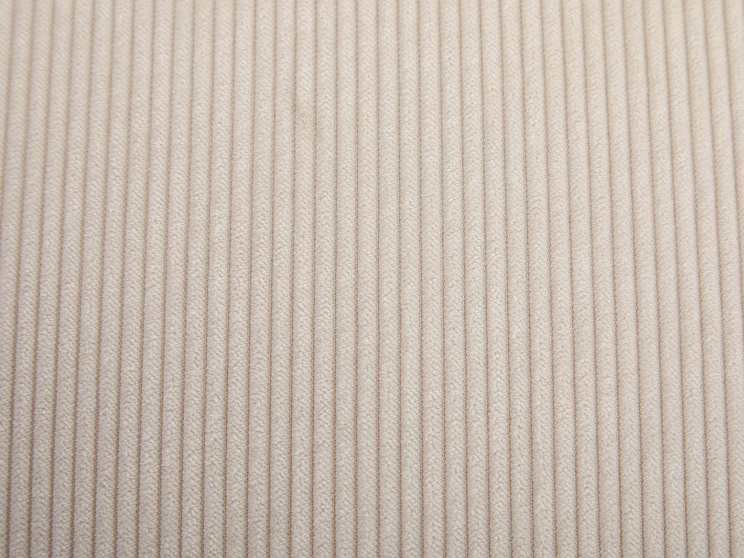 Lot de 2 chaises en velours côtelé et métal noir - Crème - RELIOZA