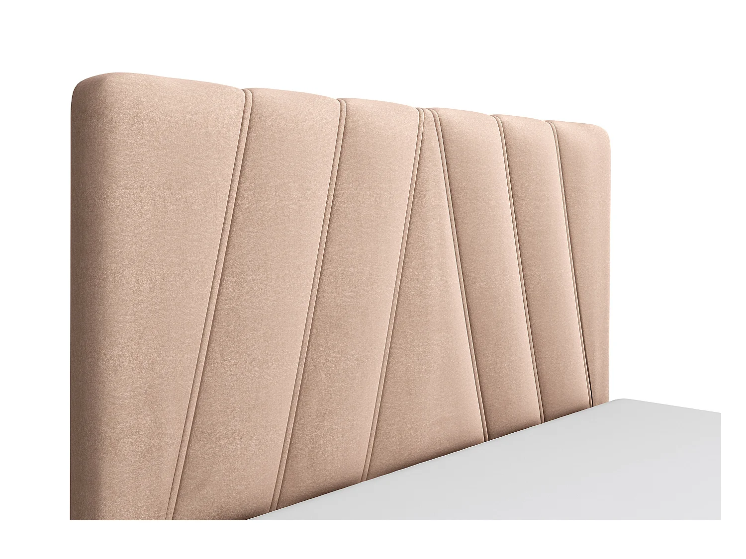 Bed met opbergruimte 160 x 200 cm - Fluweel - Beige + matras - LIDAMA van Pascal Morabito