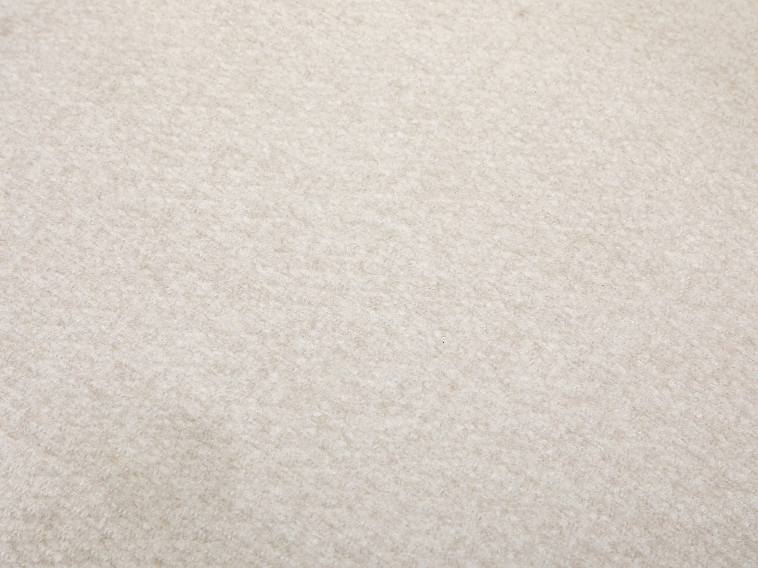 Beige tekstilstol i teksturert tekstil og svart metall MARVENIO