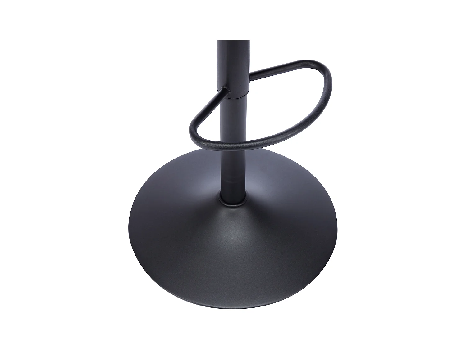 Barhocker 2er-Set höhenverstellbar - Stoff & schwarzes Metall - Cremefarben - LIKOLIA