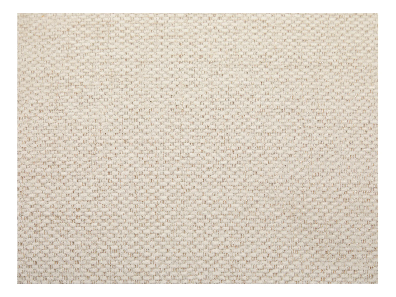 Sæt med 2 stole med armlæn i tekstureret stof og sort metal - Creme - NISTOSIA