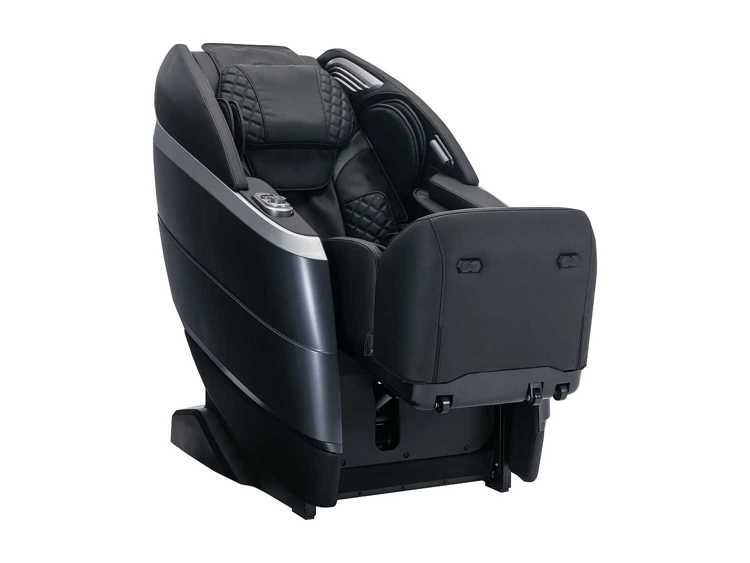 Fauteuil massant en simili - Commande vocale - Système zéro gravité - Noir - ULAP