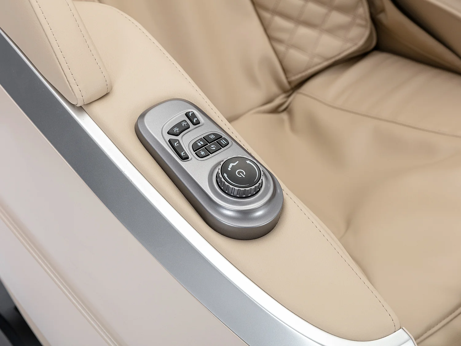 Poltrona massaggiante Controllo vocale Sistema zero gravity in Similpelle Beige  - ULAP