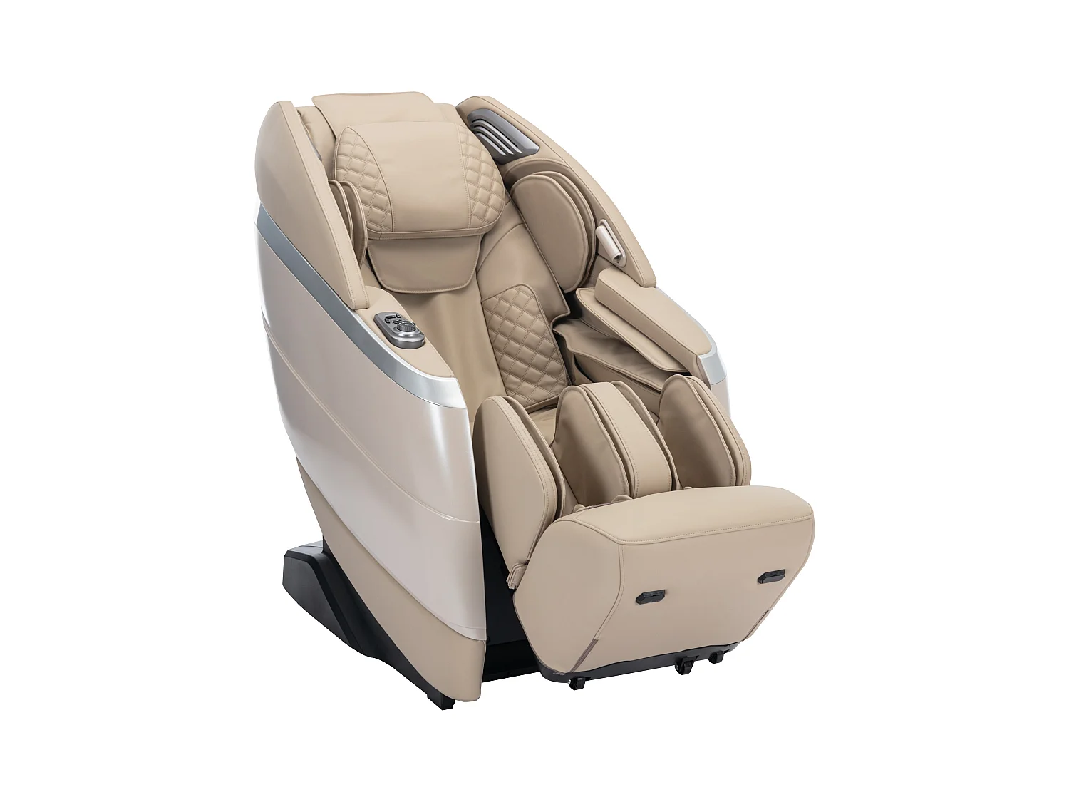 Massagefauteuil in kunstleer - Stembediening - Zero gravity-systeem - Beige - ULAP