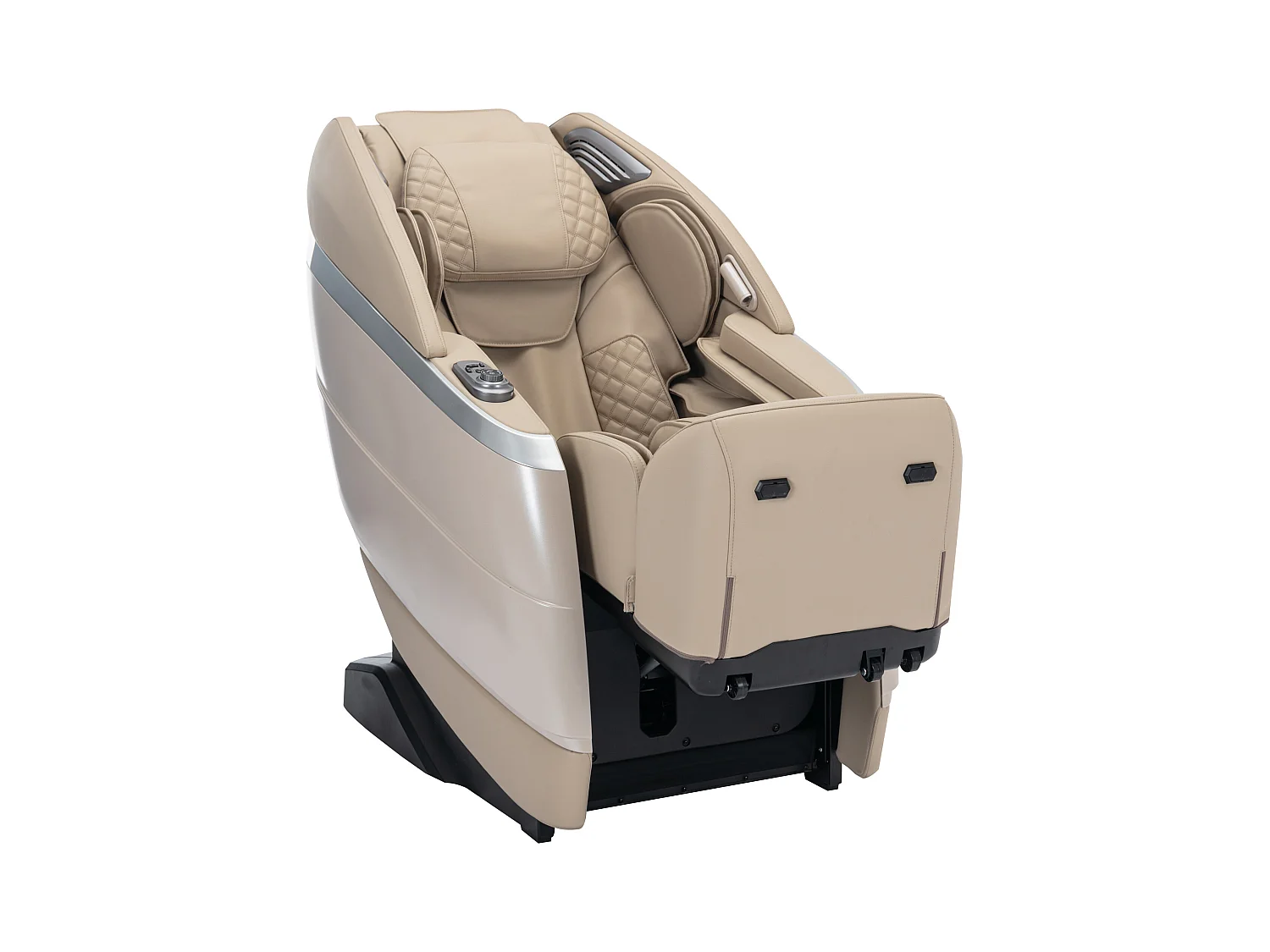 Massagefauteuil in kunstleer - Stembediening - Zero gravity-systeem - Beige - ULAP