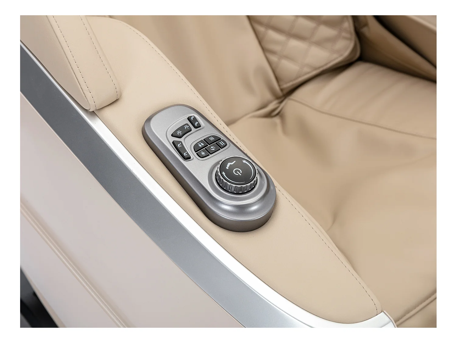 Massagefauteuil in kunstleer - Stembediening - Zero gravity-systeem - Beige - ULAP