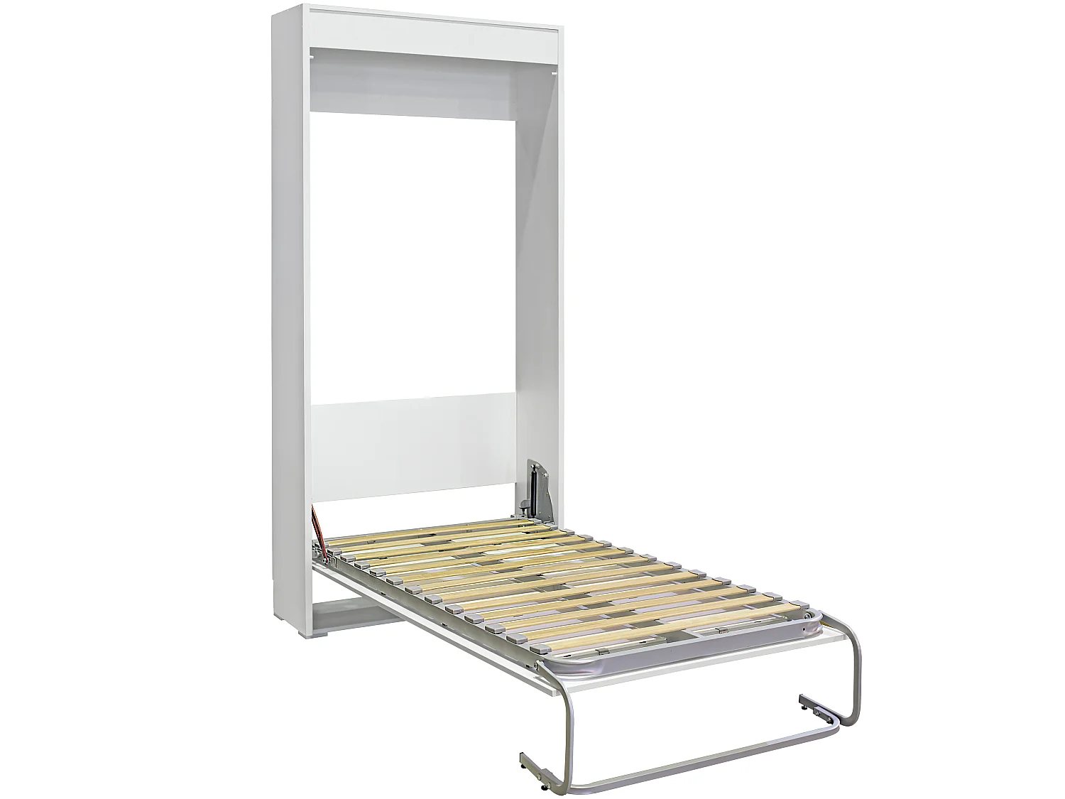 Cama dobrável vertical 90X190 branca