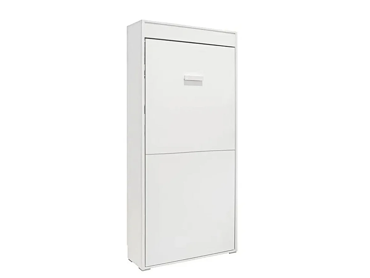 Cama dobrável vertical 90X190 branca