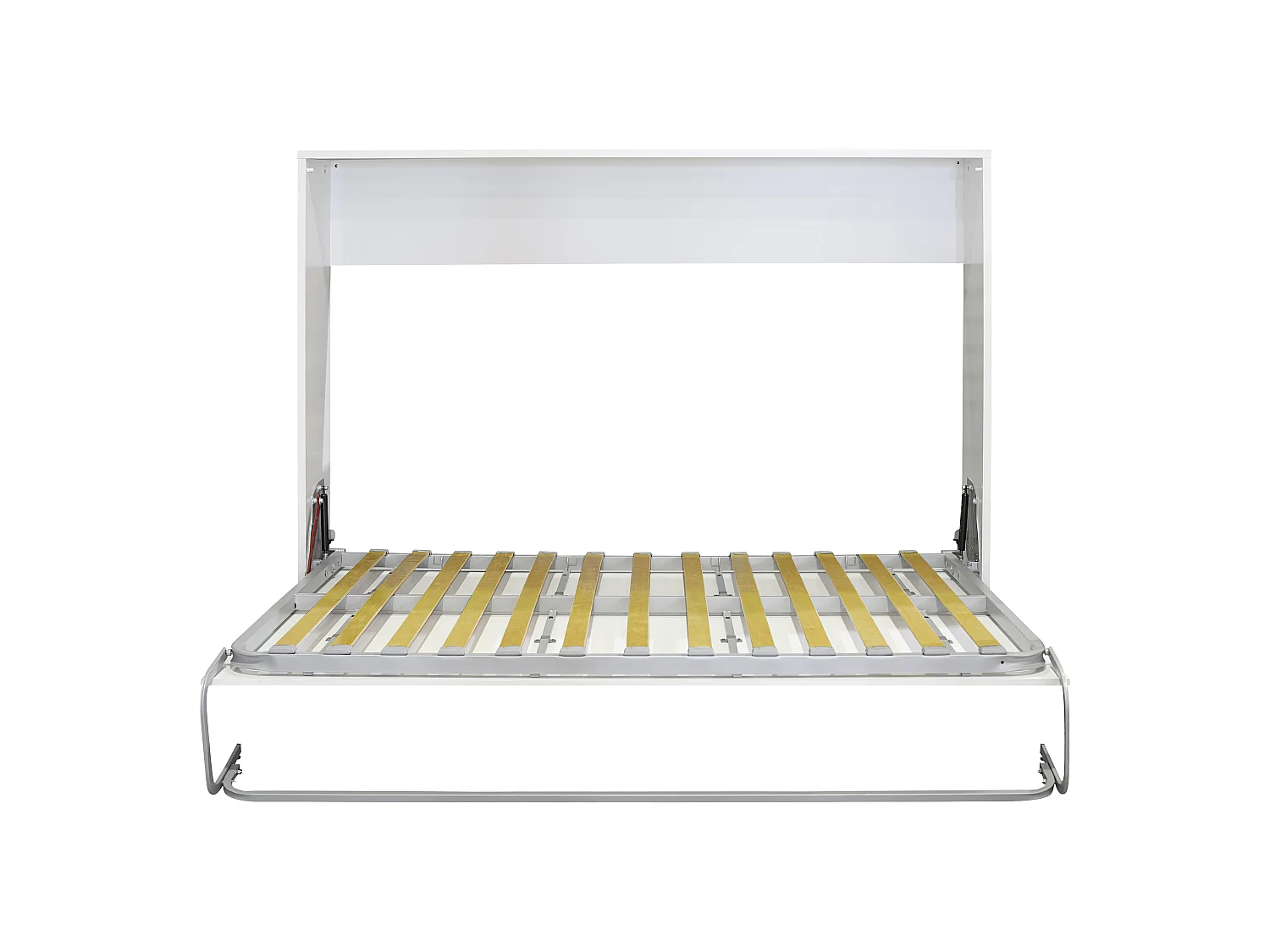 Lit pliant horizontal double 135X190 couleur blanc
