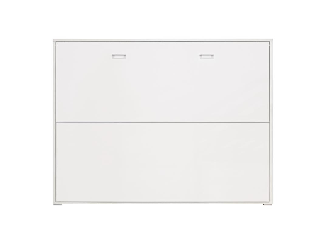 Cama Dupla Dobrável Horizontal 135X190 Cor Branco