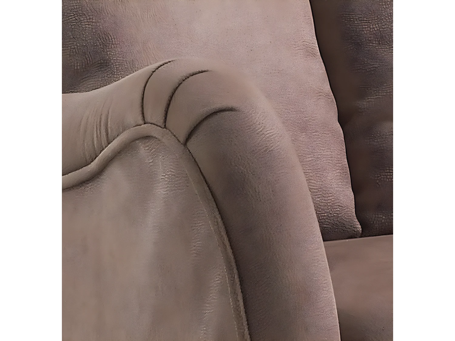 Fauteuil relax manuel en microfibre couleur sable  - L. 76 x P. 90 x H. 108 cm