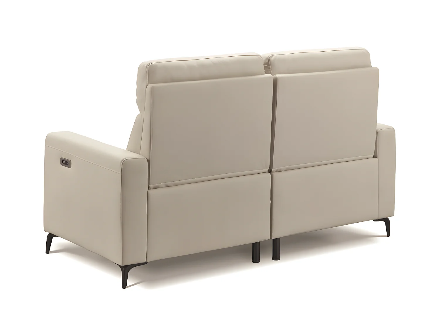 Canapé de 3 places (2 relax électriques) en tissu New Nobuck couleur Beige