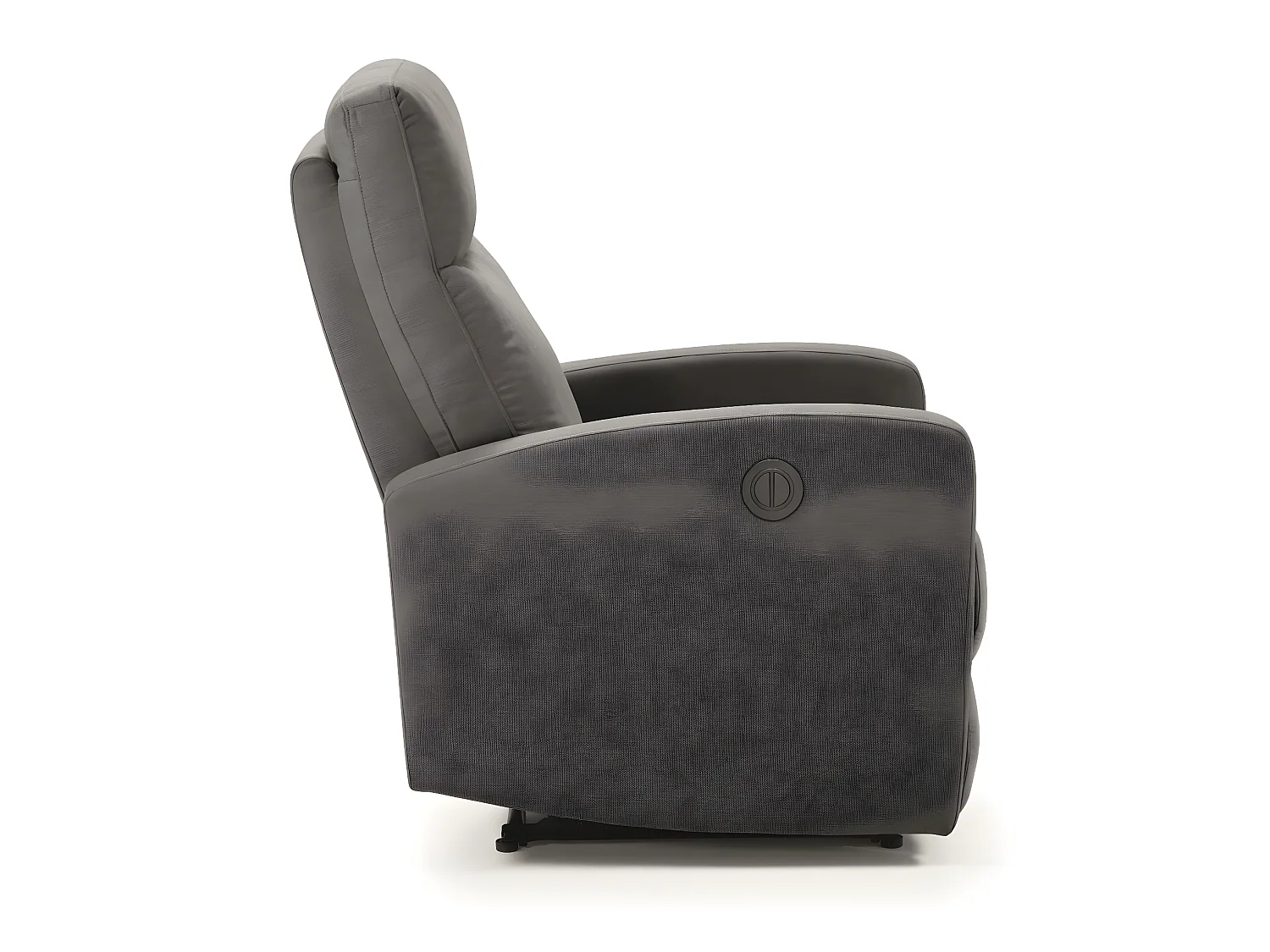 Fauteuil relax électrique en tissu waterproof couleur Gris foncé