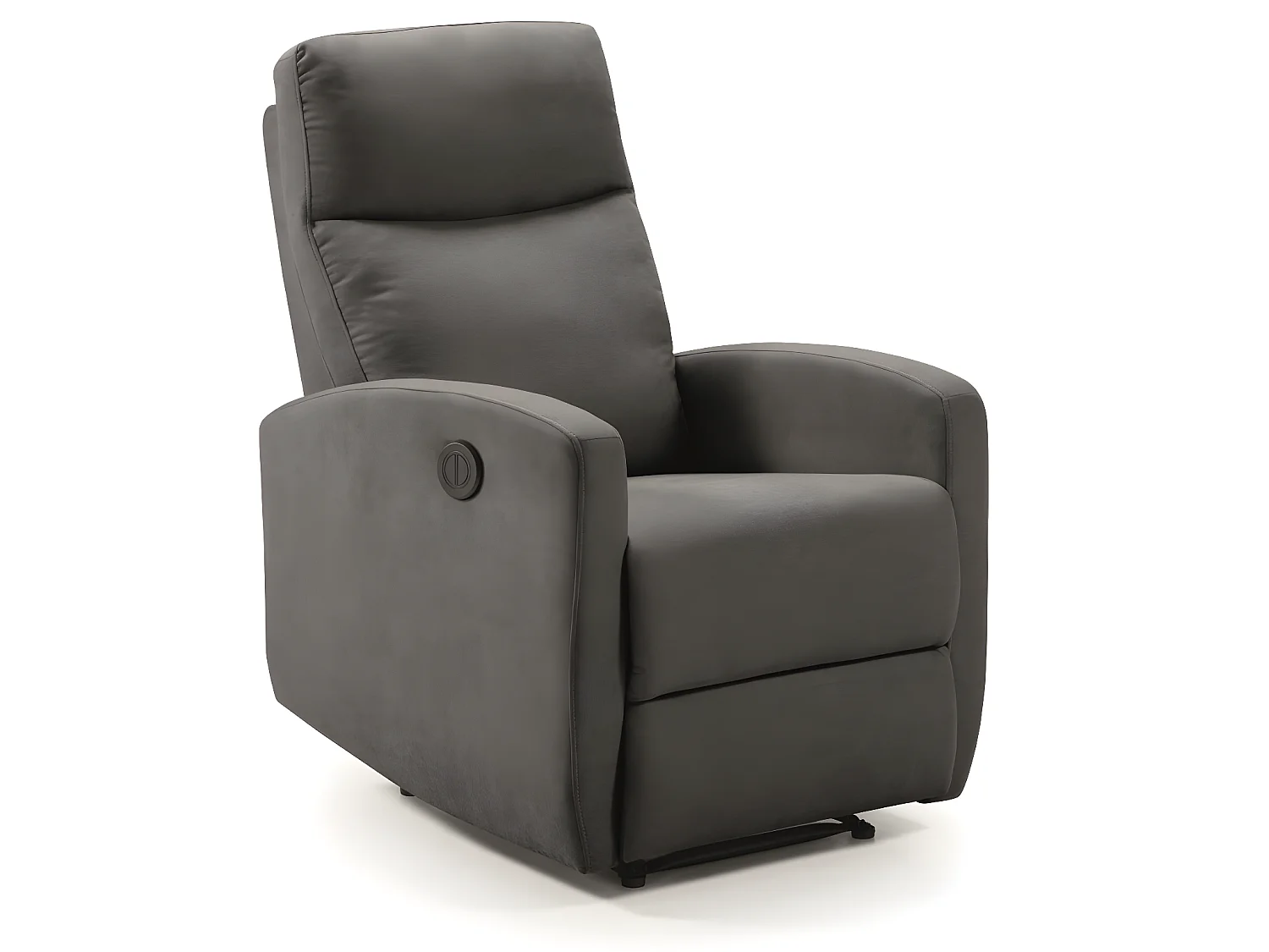 Fauteuil relax électrique en tissu waterproof couleur Gris foncé