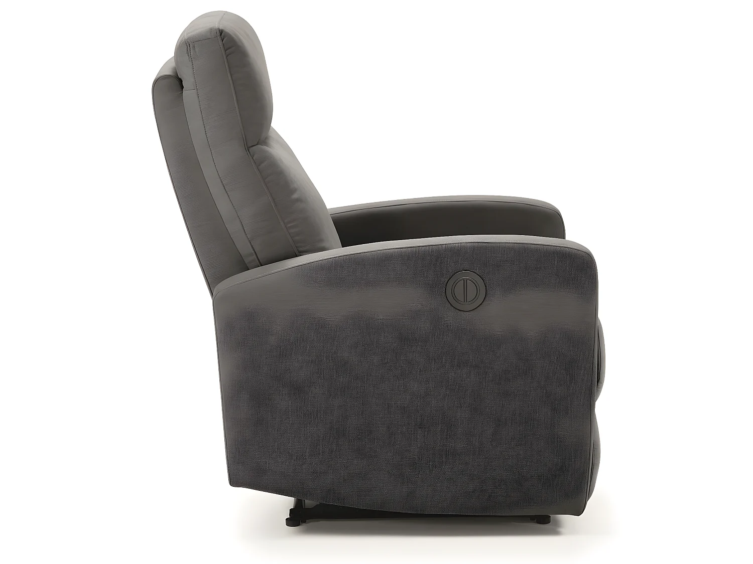 Fauteuil relax électrique en tissu waterproof couleur Gris foncé