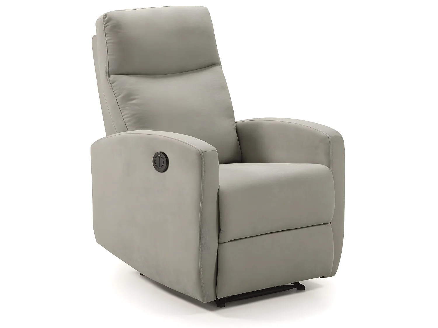 Fauteuil relax électrique en tissu waterproof couleur Gris perle