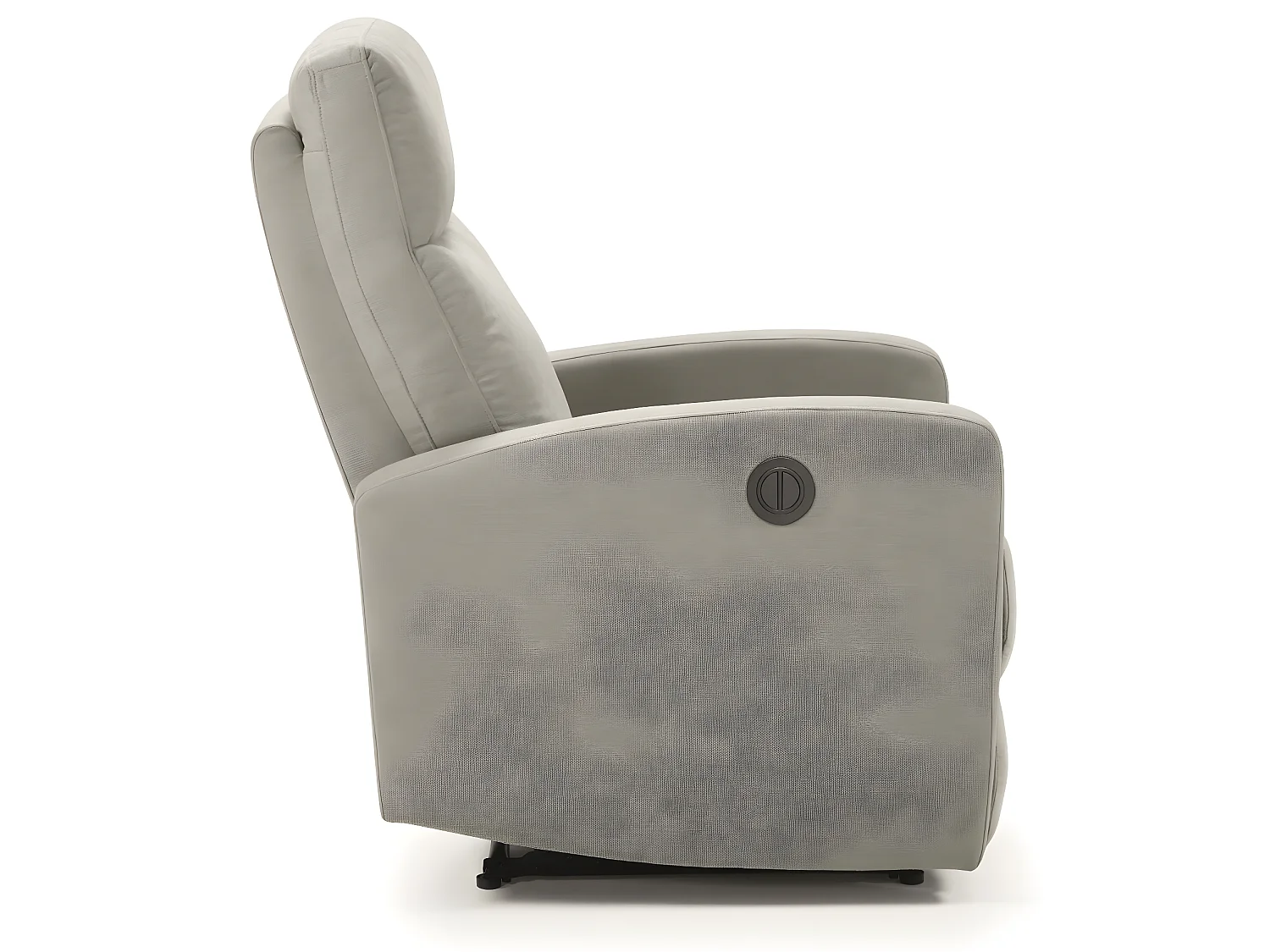 Fauteuil relax électrique en tissu waterproof couleur Gris perle