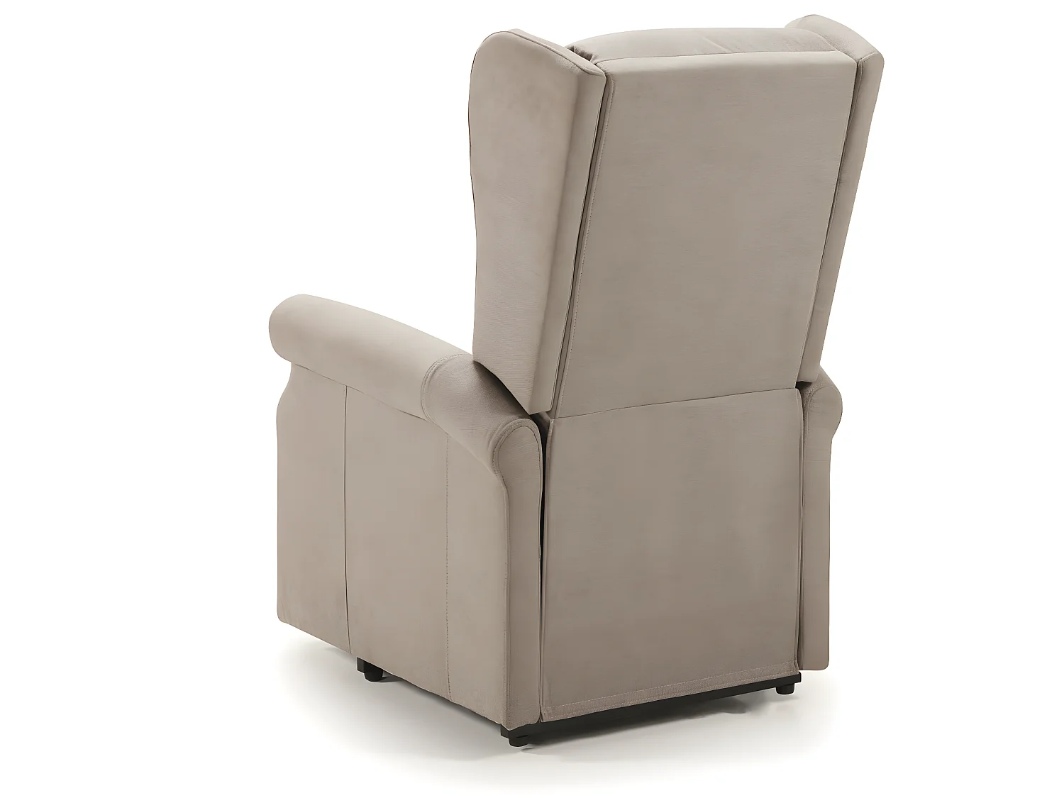 Fauteuil relax électrique releveur en tissu couleur Crème - L. 73 x P. 90 x H. 110 cm
