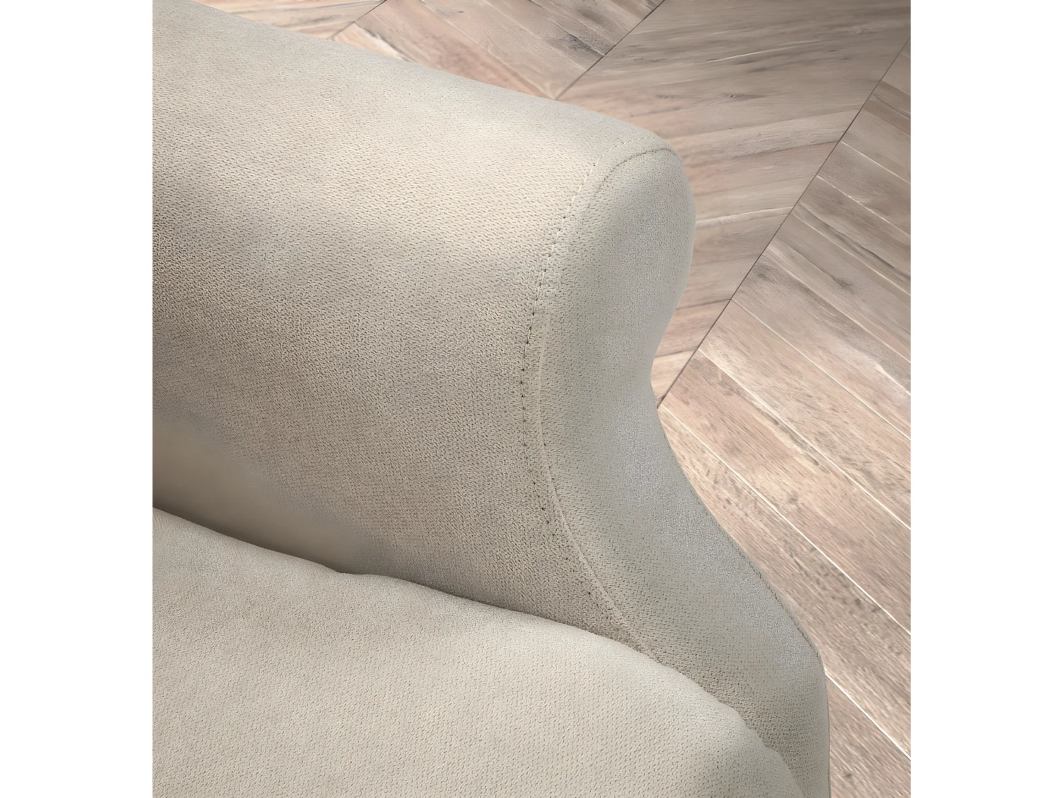 Fauteuil relax électrique releveur en tissu couleur Crème - L. 73 x P. 90 x H. 110 cm