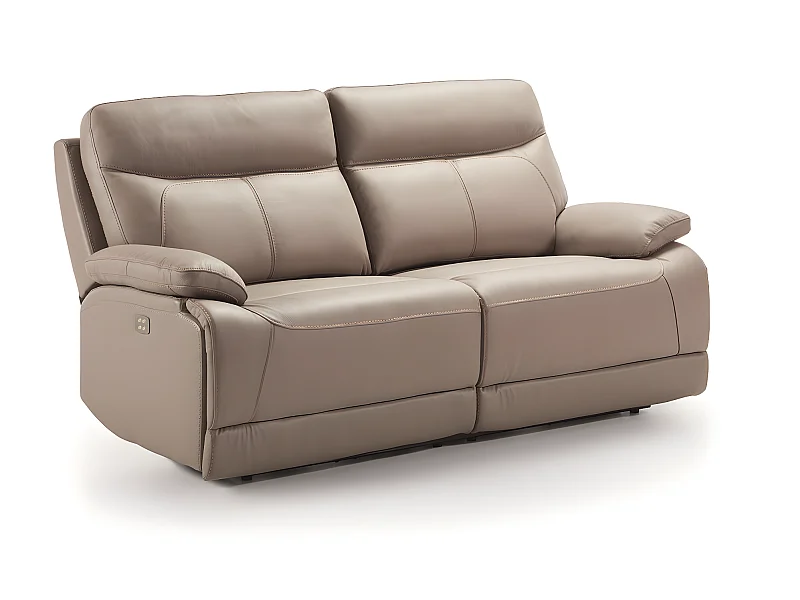 Ensemble canapé de 3 places (2 relax électriques) + canapé de 2 places fixes en Cuir/PVC