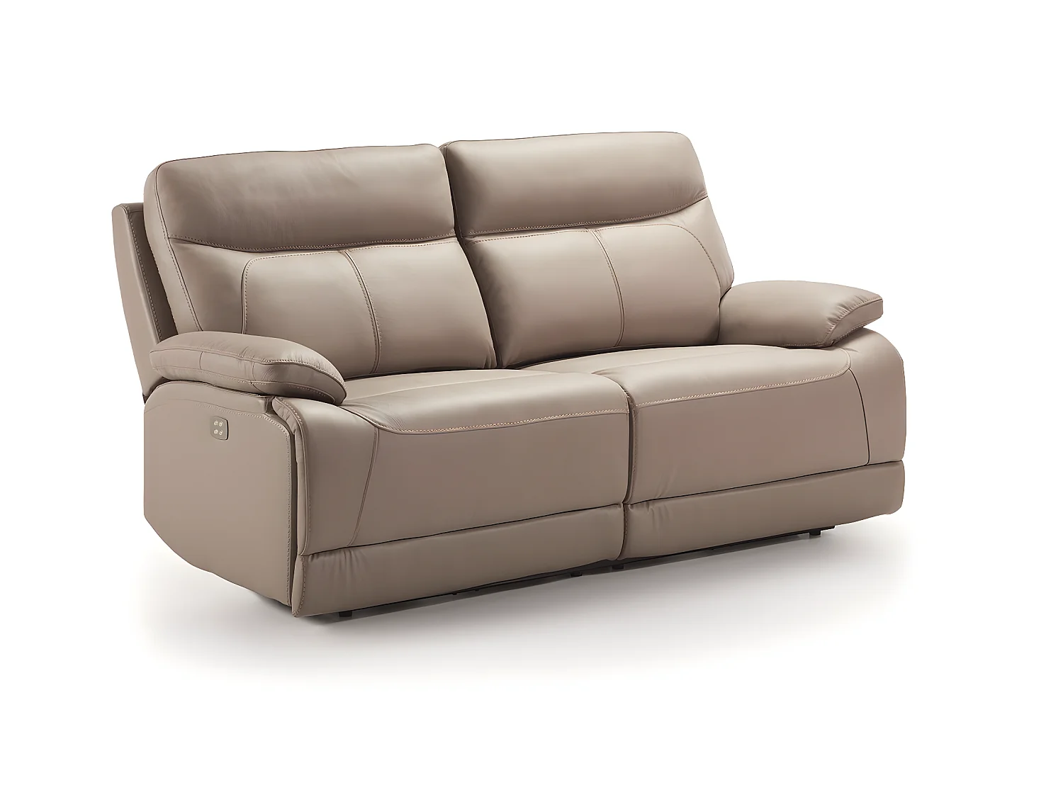 Ensemble canapé de 3 places (2 relax électriques) + canapé de 2 places fixes en Cuir/PVC