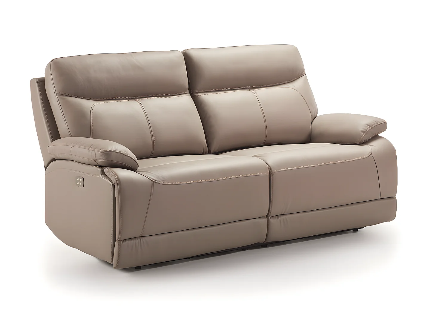 Ensemble canapé de 3 places (2 relax électriques) + canapé de 2 places fixes en Cuir/PVC