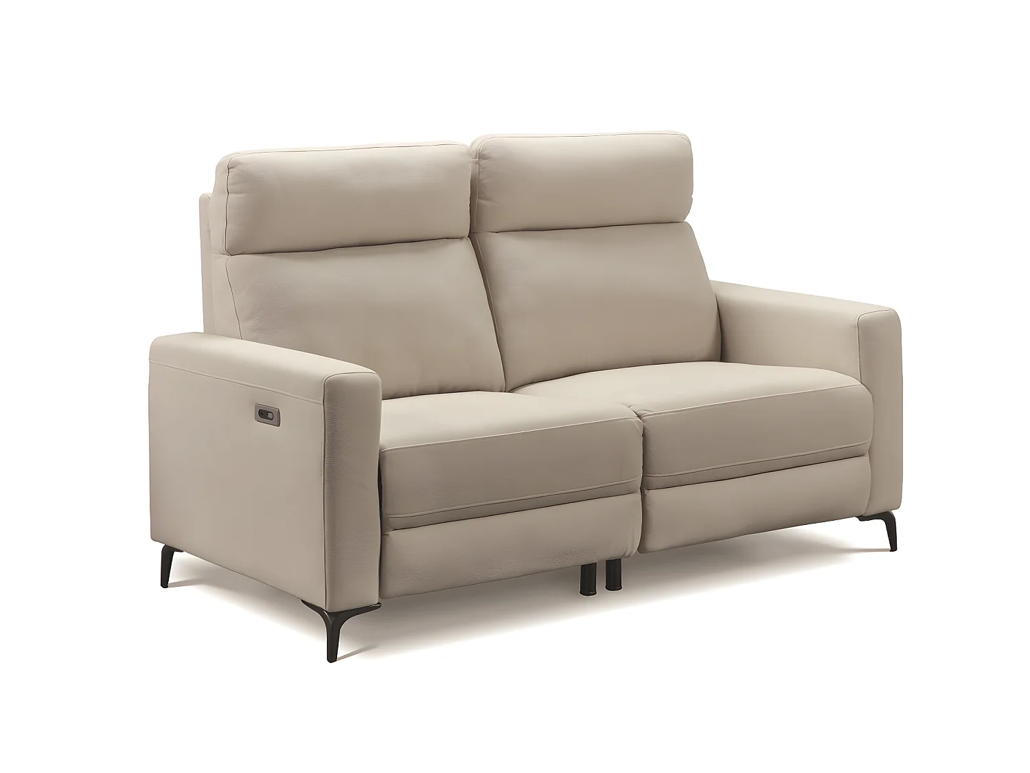 Ensemble canapé de 3 places (2 relax électriques) + canapé de 2 places fixes en tissu