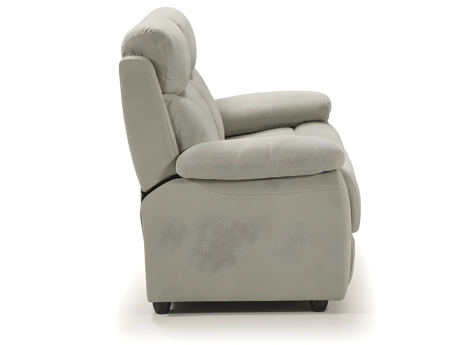 Ensemble canapé 3 places relax manuel + canapé de 2 places fixe en tissu