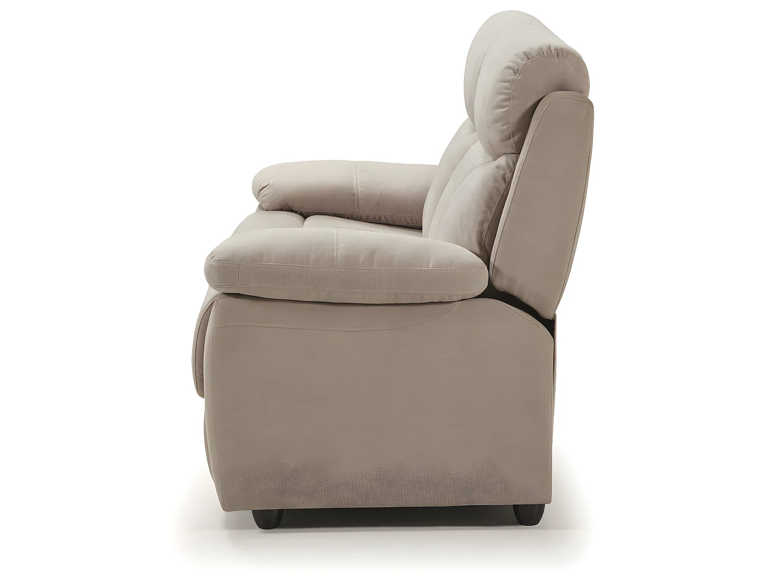 Ensemble canapé 3 places (2 relax électriques) + canapé de 2 places fixes en tissu