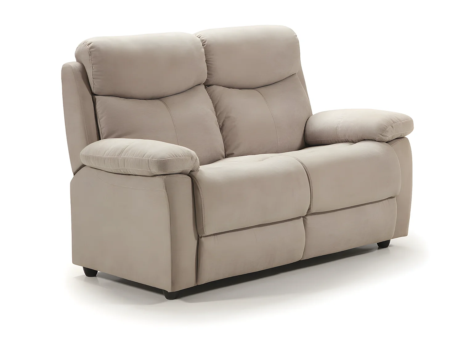 Ensemble canapé 3 places (2 relax électriques) + canapé de 2 places fixes en tissu