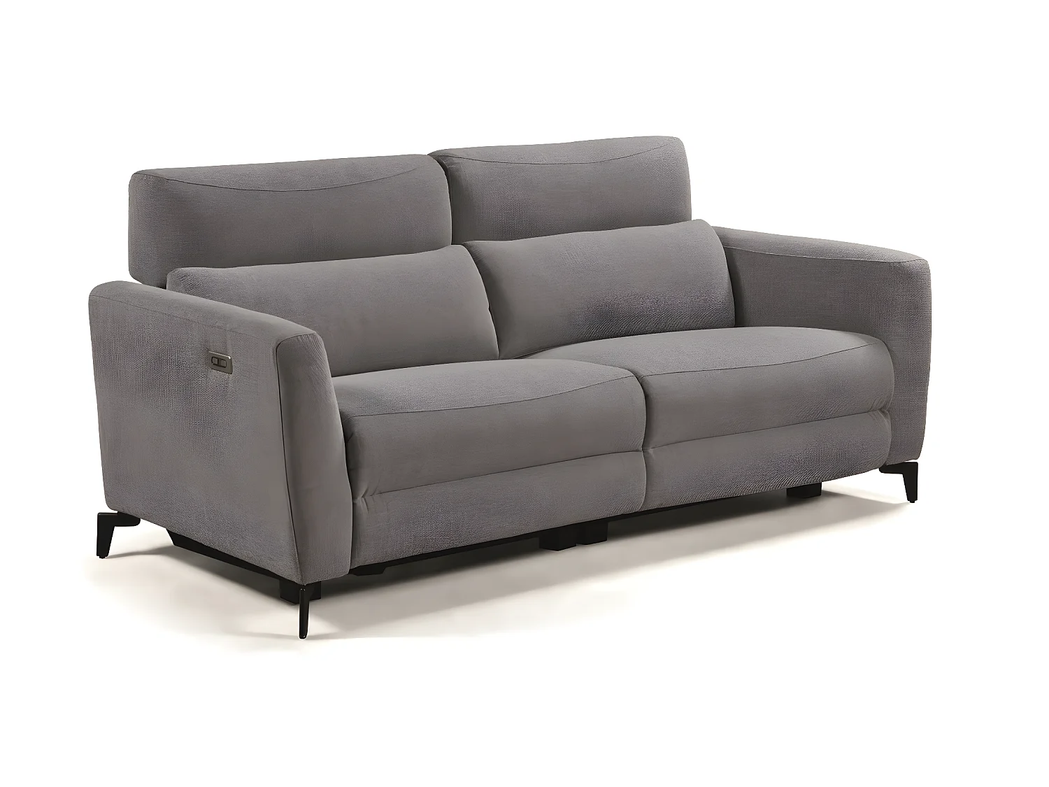 Ensemble canapé de 3 places relax électrique + canapé de 2 places fixes en tissu