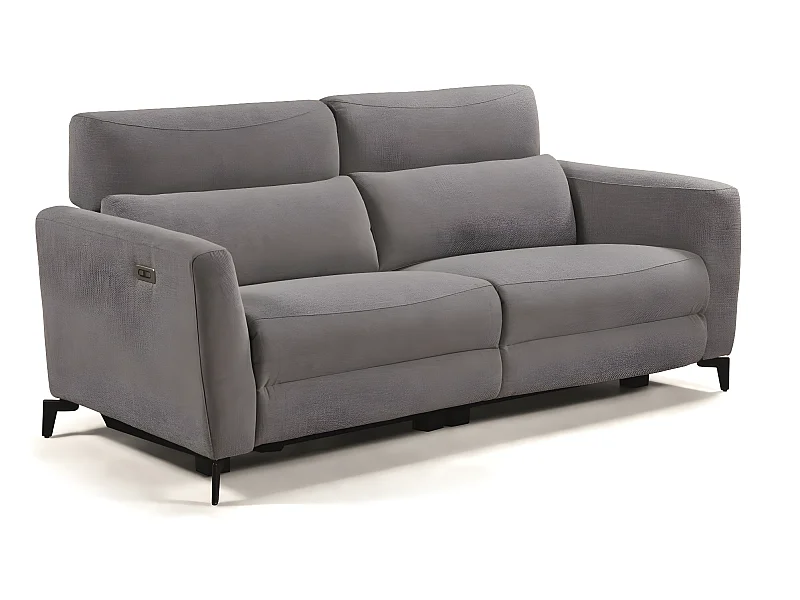 Ensemble canapé de 3 places relax électrique + canapé de 2 places fixes en tissu