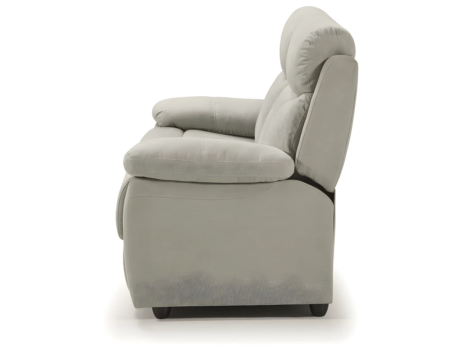 Ensemble canapé 3 places (2 relax électriques) + canapé de 2 places fixe en tissu