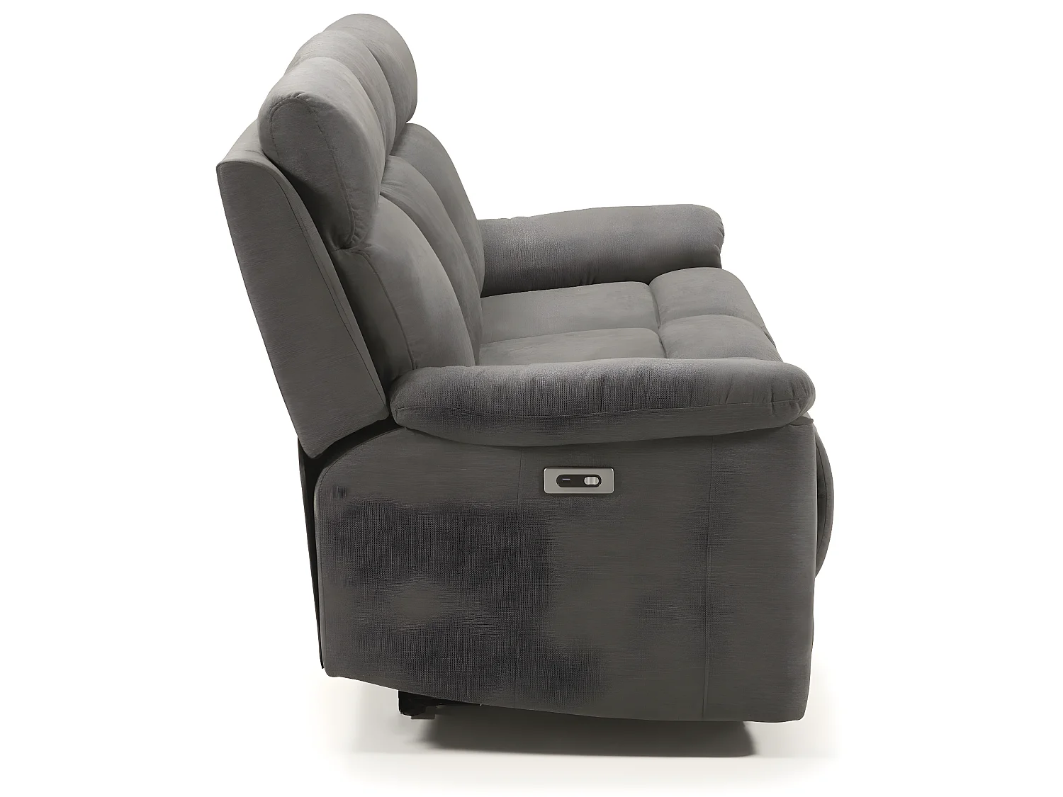 Ensemble canapé de 3 places relax électrique + canapé de 2 places fixes en tissu