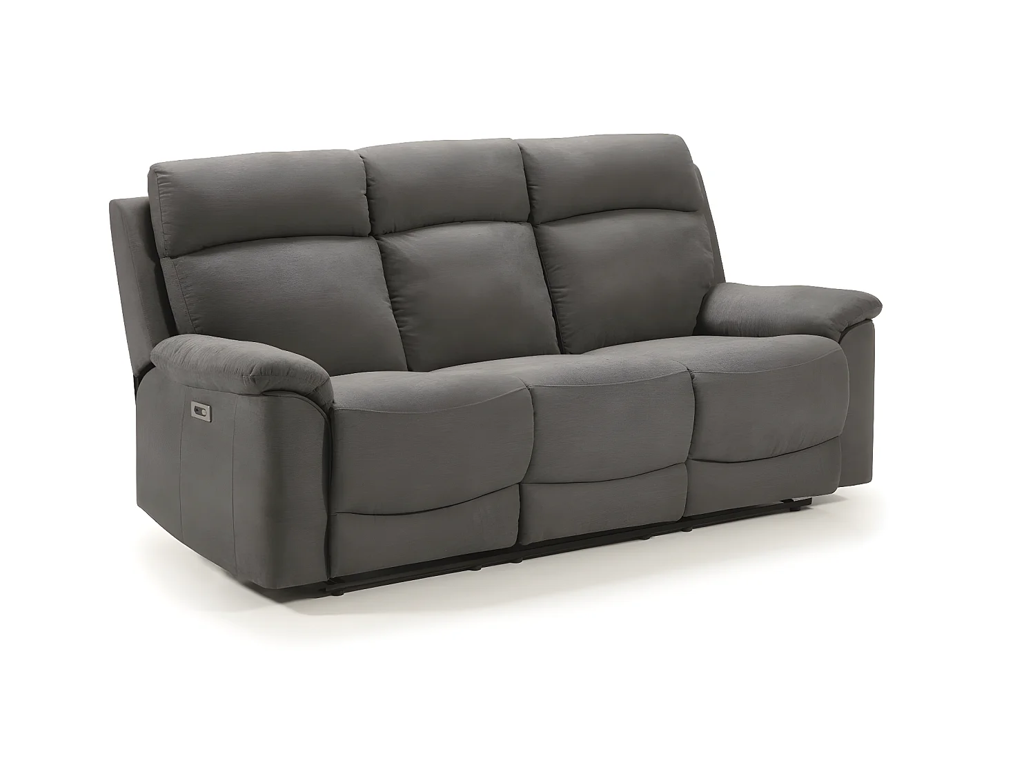 Ensemble canapé de 3 places relax électrique + canapé de 2 places fixes en tissu