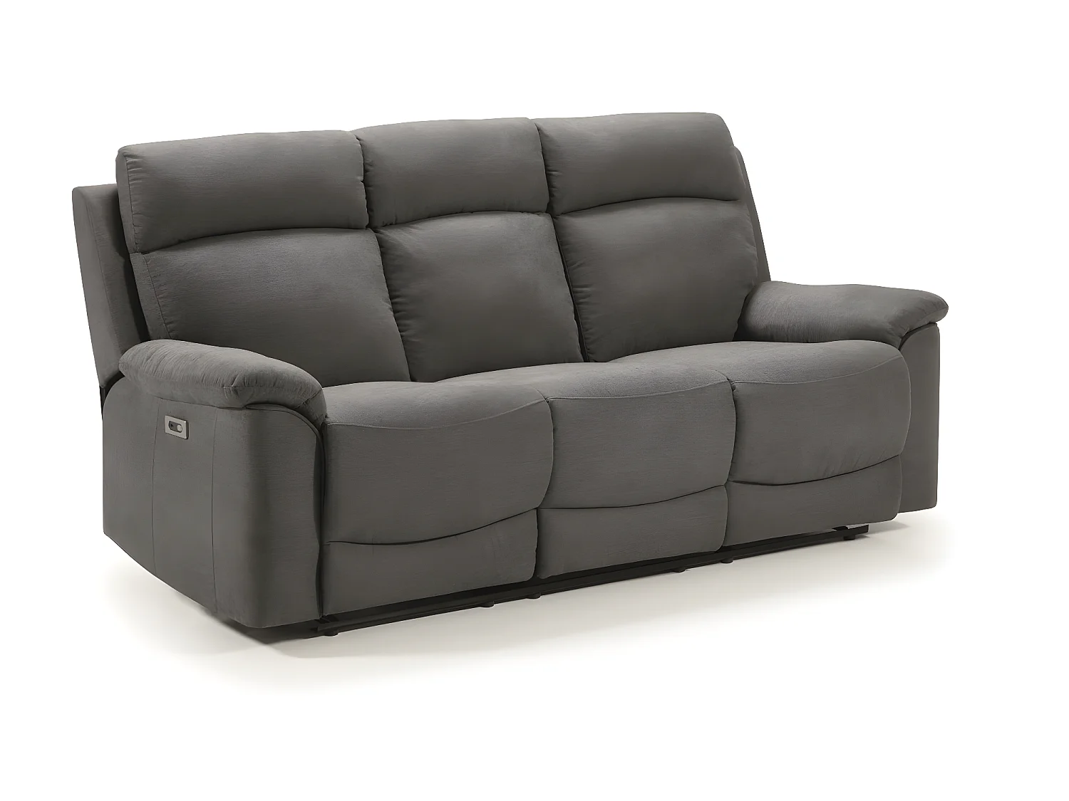 Ensemble canapé de 3 places relax électrique + canapé de 2 places fixes en tissu