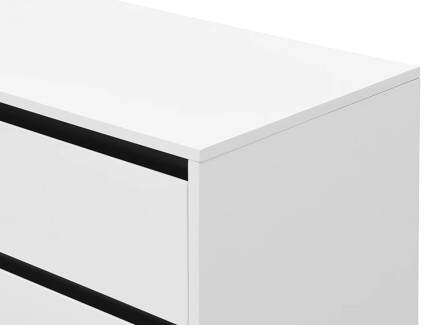 Sideboard mit 2 Türen & 3 Schubladen - MDF & Stahl - Weiß & Schwarz - ABUJA von Pascal Morabito