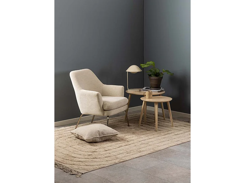 Roslin table basse lot de 2 pièces. naturel.