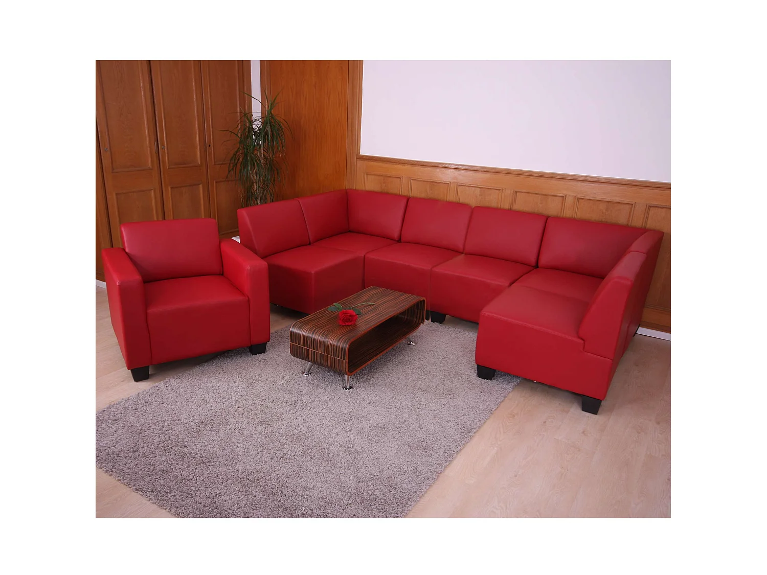 Zestaw sof Moncalieri (2-częściowy),  Red