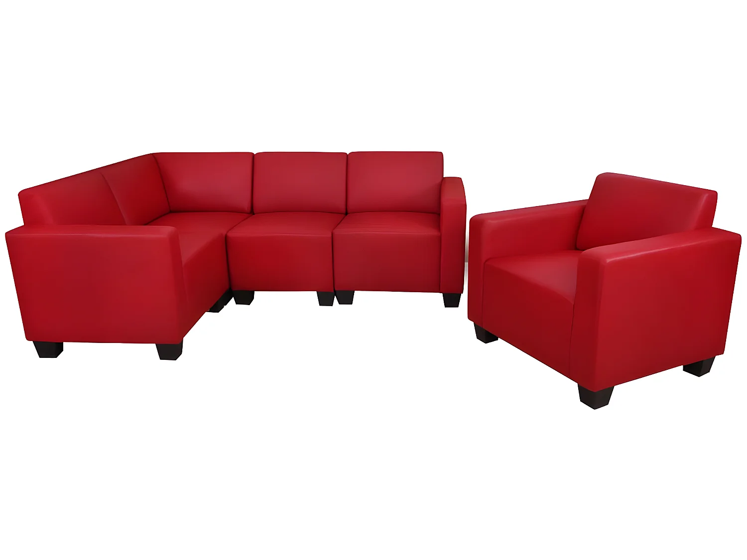 Zestaw sof Moncalieri (2-częściowy),  Red